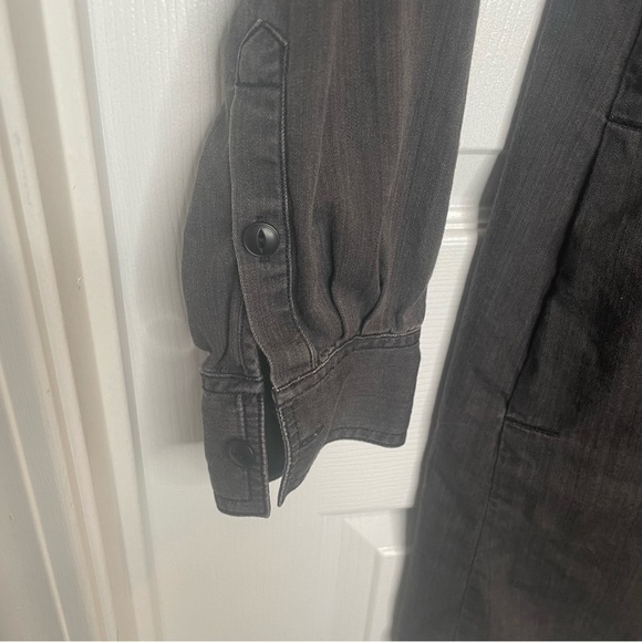 Madewell Black Denim Shirtdress S - Picture 10 of 13